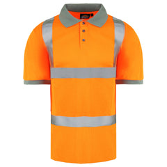 Dickies High Visibility Mens Orange Safety Polo Shirt