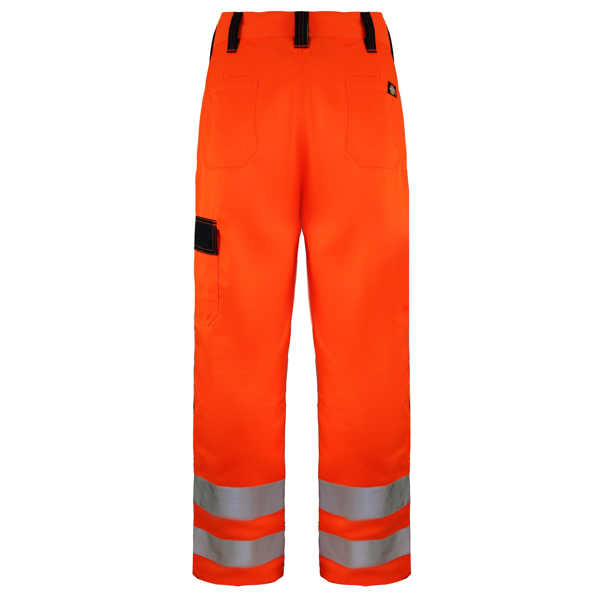 Dickies Everyday Work Wear Hi-Vis Trousers Orange Navy Mens Bottoms SA24 7R ORANGE/NAVY