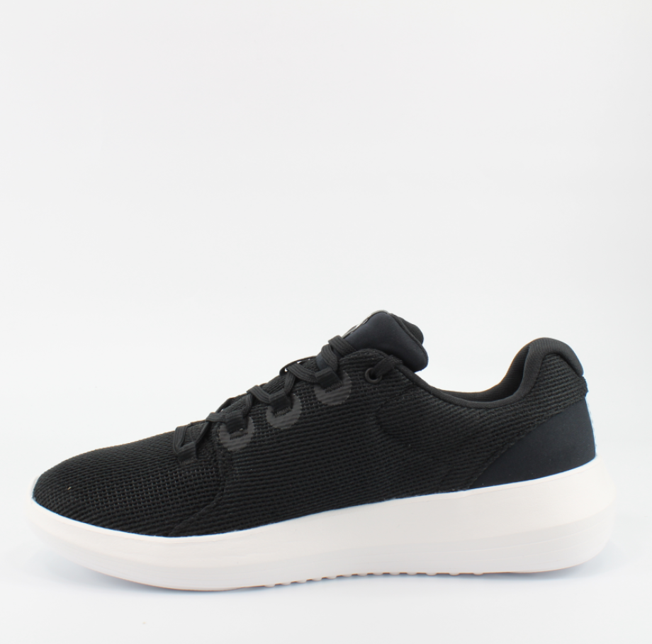 Under Armour Ripple 2.0 Black Textile Mens Lace Up Trainers