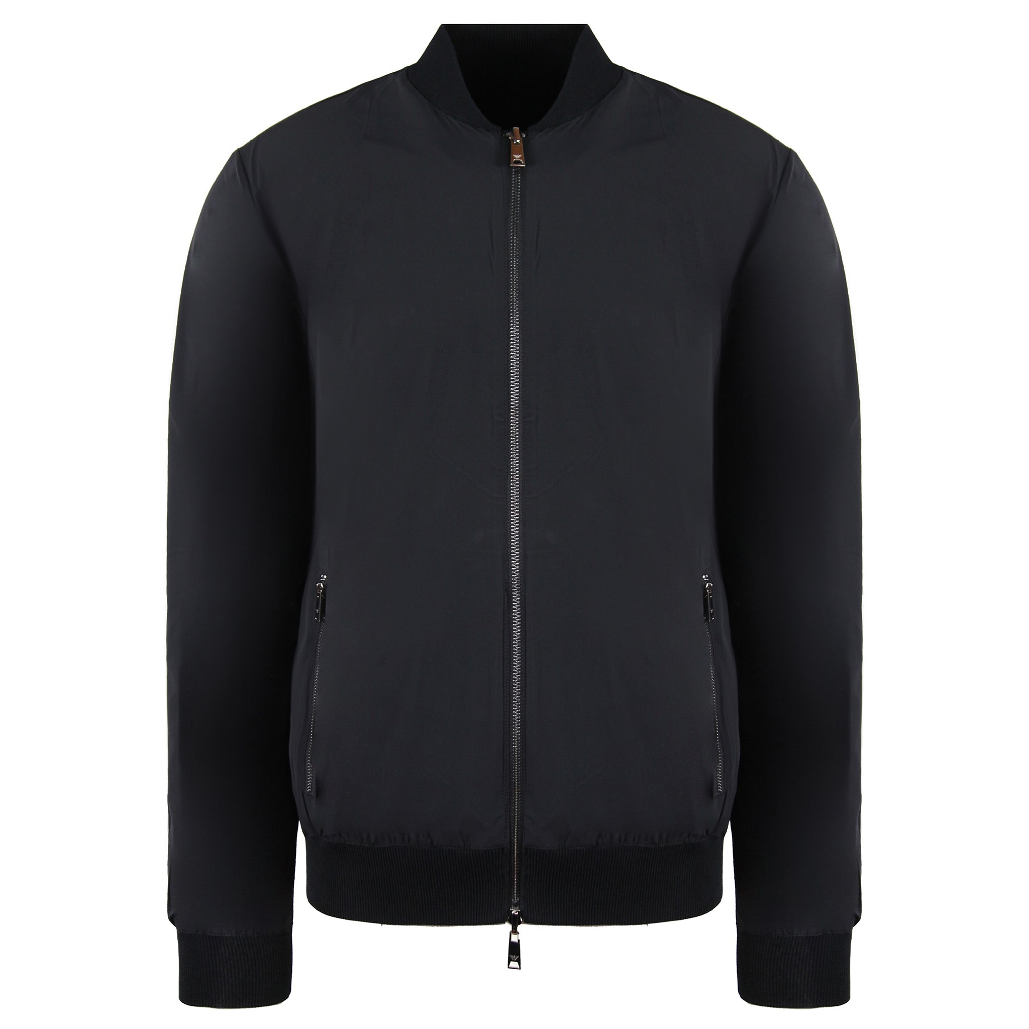 Emporio Armani Mens Black Reversible Bomber Jacket