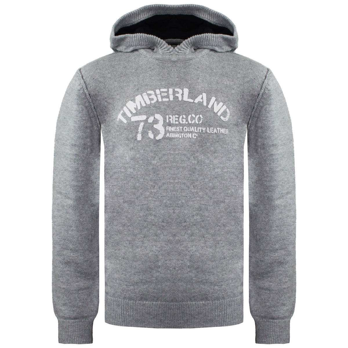 Timberland Graphic Logo Long Sleeve Pullover Grey Kids Hoodie T2D30 052