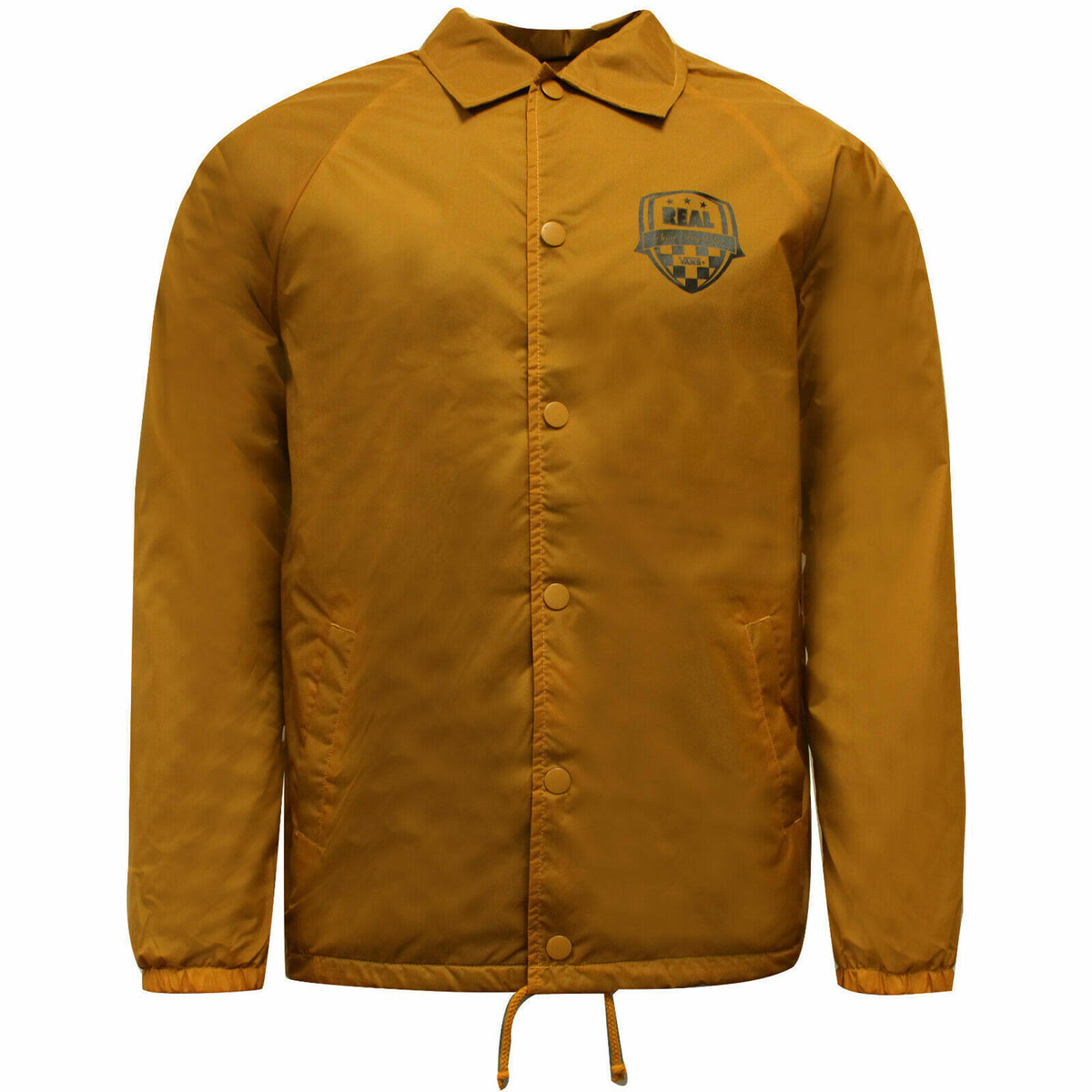 Vans Off The Wall Coach  Long Sleeve Mens Mustard Rust Jacket V3U8HLY