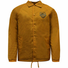 Vans Off The Wall Coach  Long Sleeve Mens Mustard Rust Jacket V3U8HLY