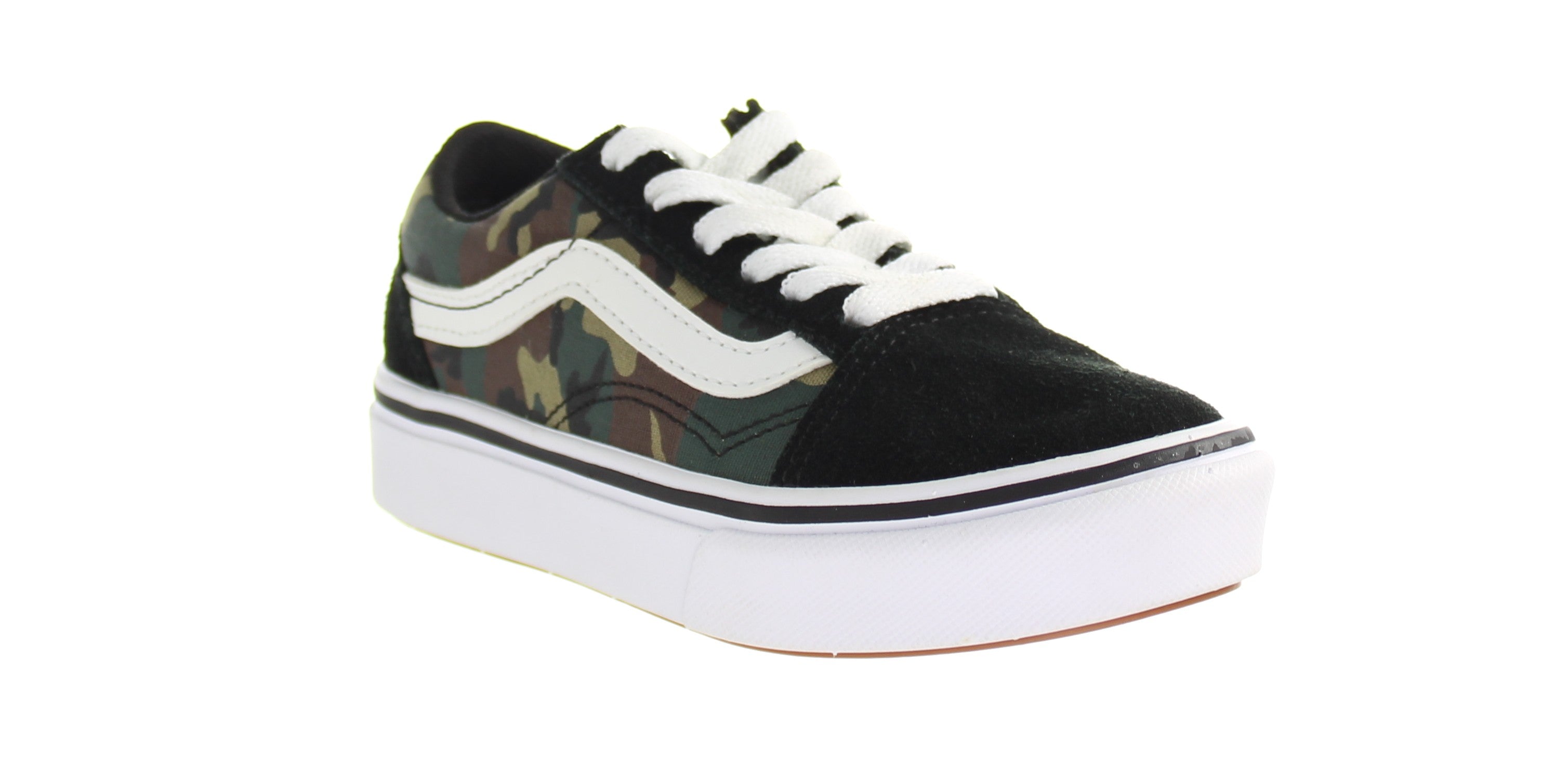 Vans ComfyCush Old Skool Kids Black Plimsolls