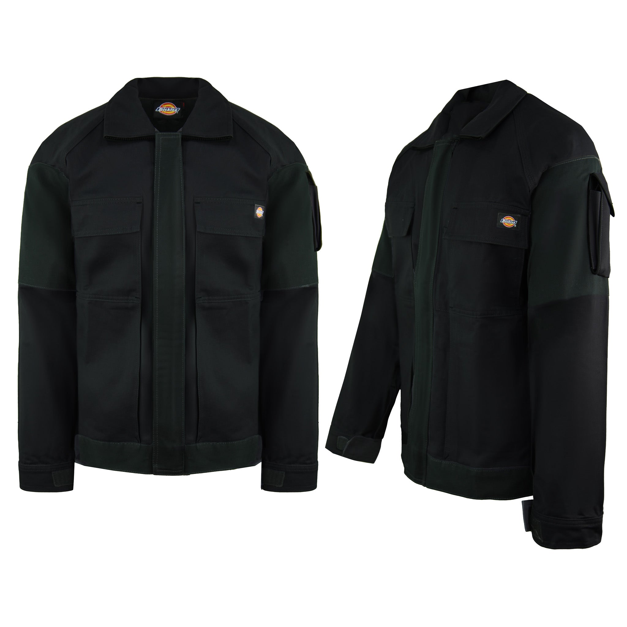 Dickies Grafter Duo Tone Mens Black Work Wear Jacket