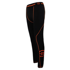 Warrior Stretch Bottoms Black Orange Mens Training Running Baselayers WPPM021 BK