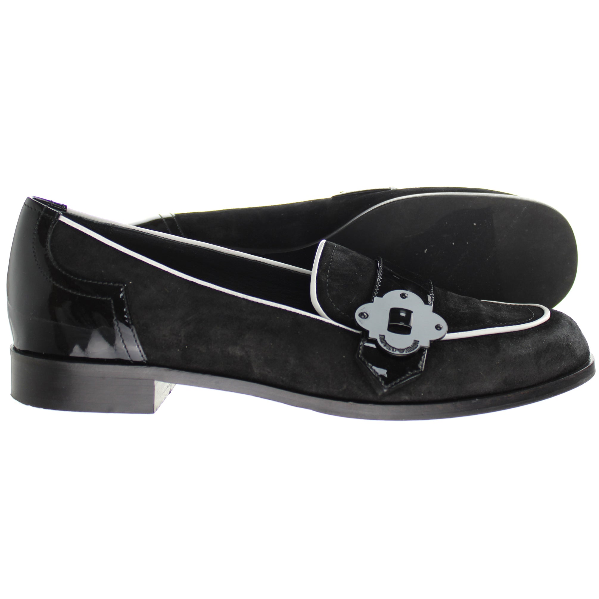 Emporio Armani Mocassino Womens Black Shoes