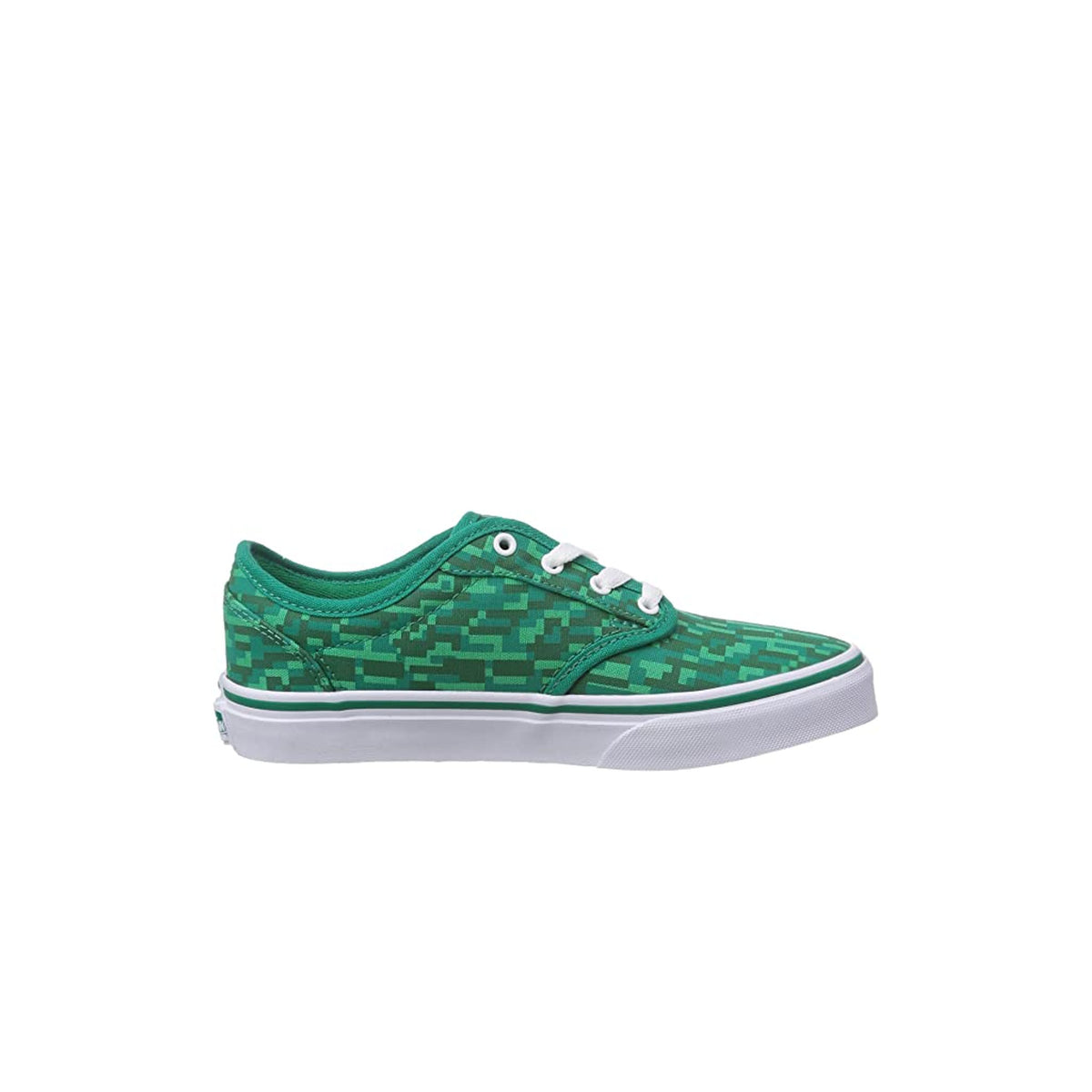 Vans Atwood Lace-Up Green Canvas Kids Plimsolls ZNRFDN